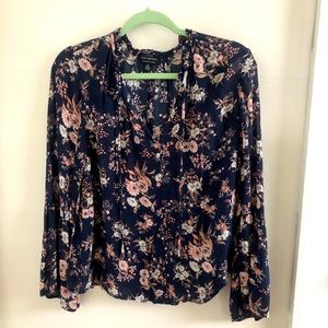 Lucky Brand floral peasant top